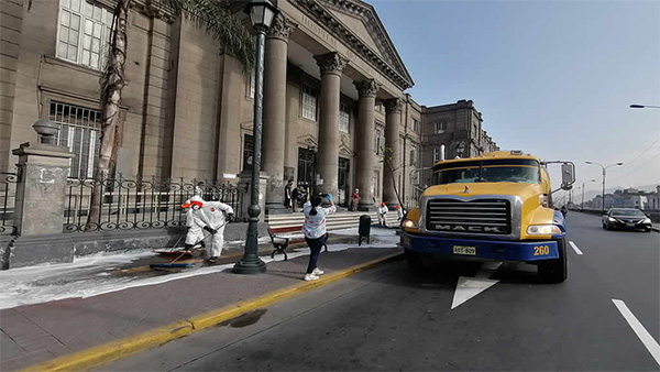 UNICON y varias municipalidades de Lima Metropolitana se unen para realizar campaña de limpieza y desinfección