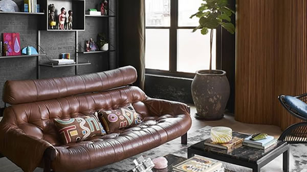 Inspiración: Salas con tonos negros