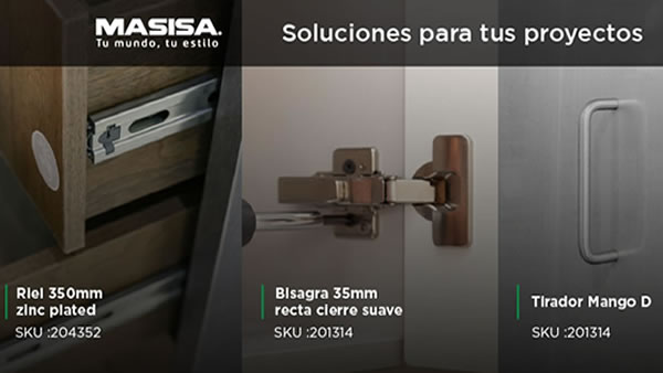 Los complementarios Masisa son sinónimos de tecnología y calidad