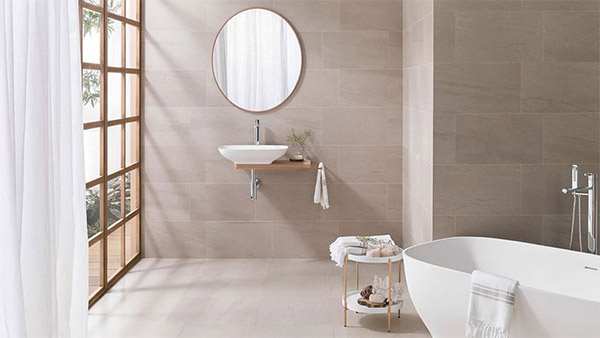 Baños modernos estilo Japandi
