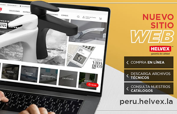 Helvex Perú estrena página web, con nuevo diseño y la opción de venta en línea