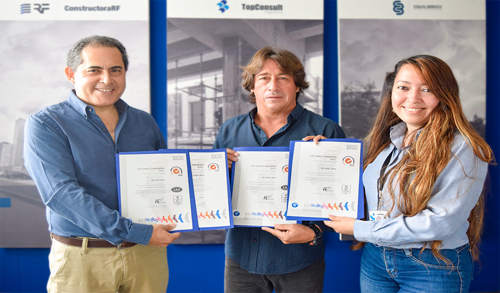 Top Consult Ingeniería S.A.C. consigue las 4 certificaciones ISO