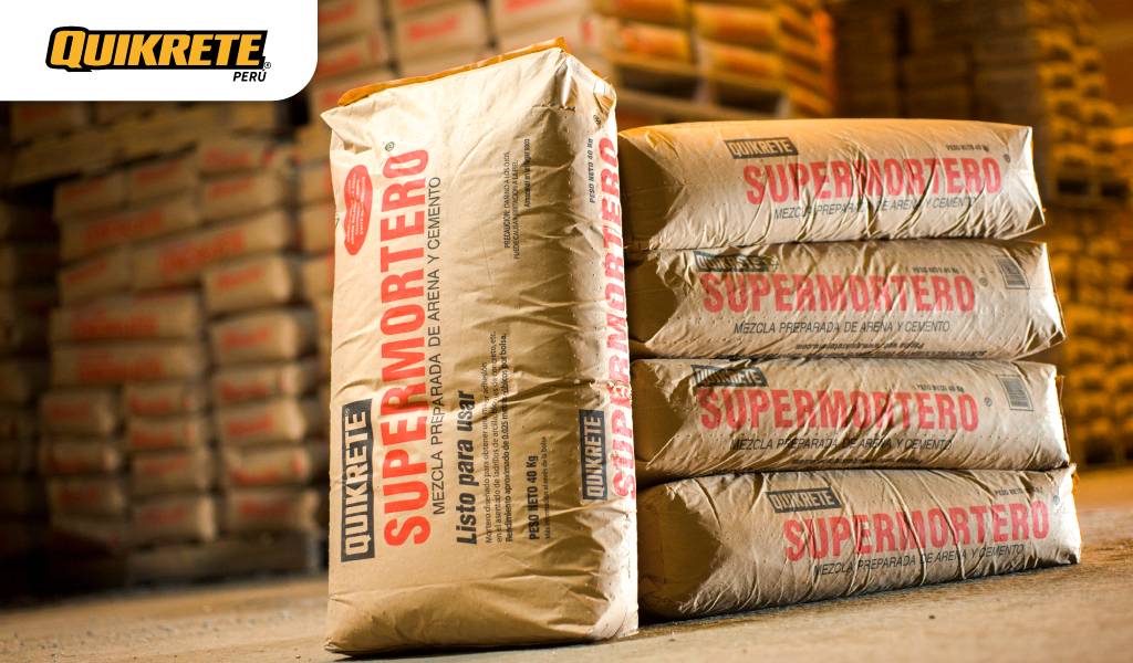 Quikrete Perú: Supermortero, mezcla seca de arena gruesa y cemento