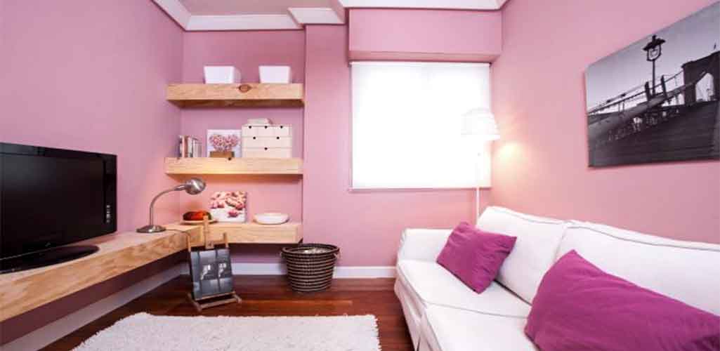 Salas de color rosado