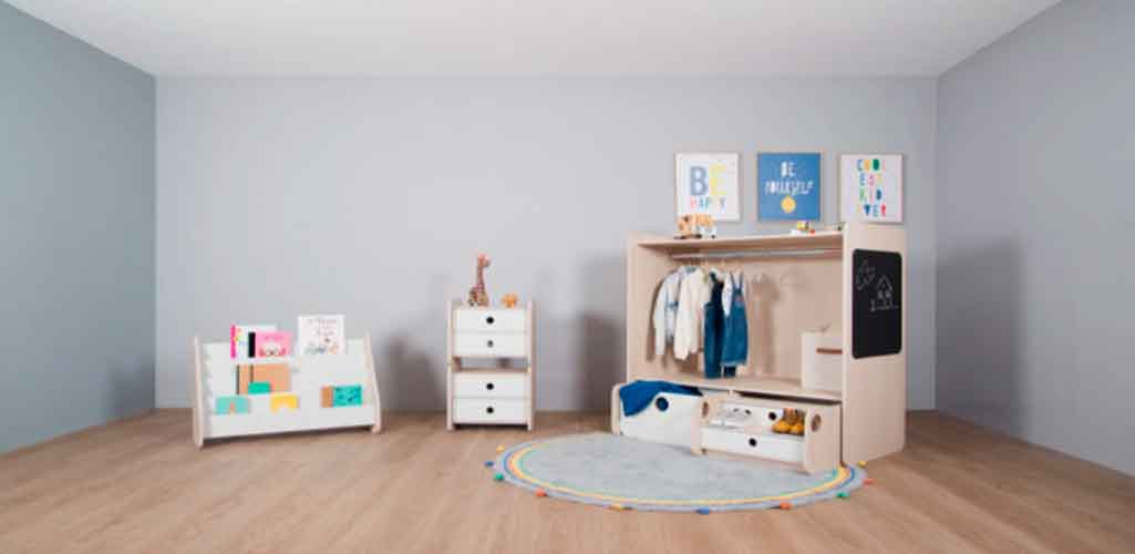 Muebles para niños: divertidos y con filosofía Montessori