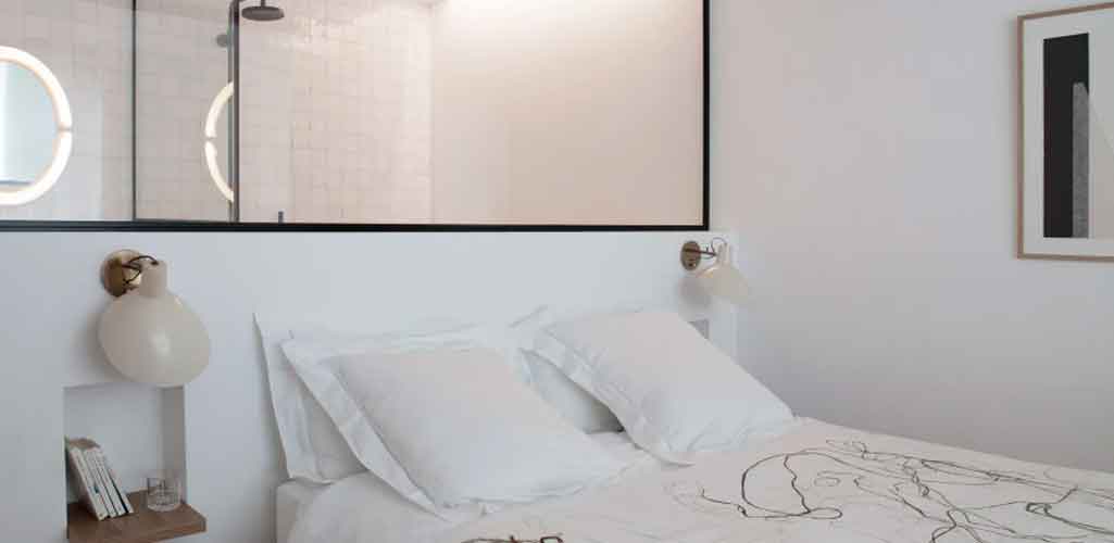 Espacios pequeños: Consejos para separar el dormitorio y el baño