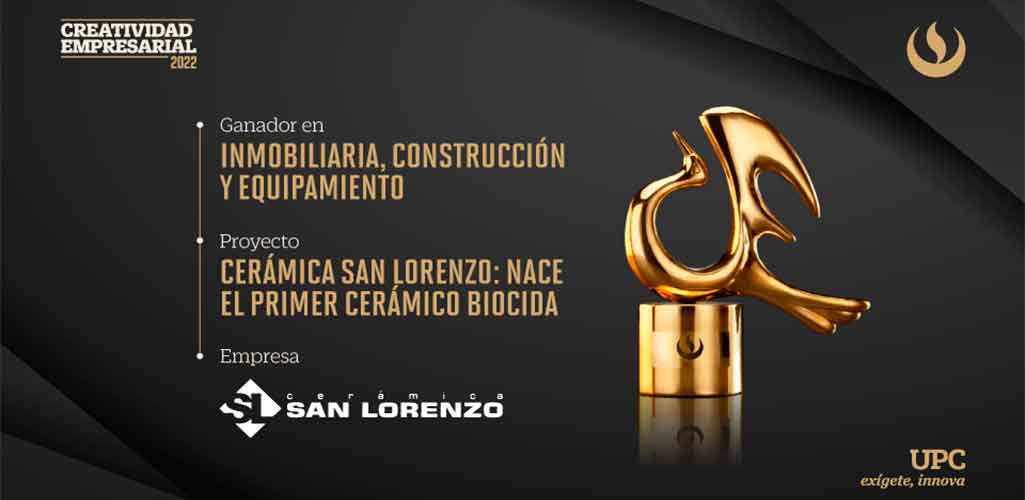 Creatividad Empresarial reconoce aporte del primer cerámico biocida lanzado por San Lorenzo