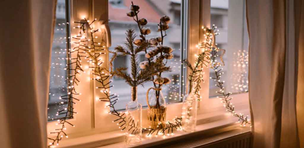 Decoraciones para las ventanas esta Navidad