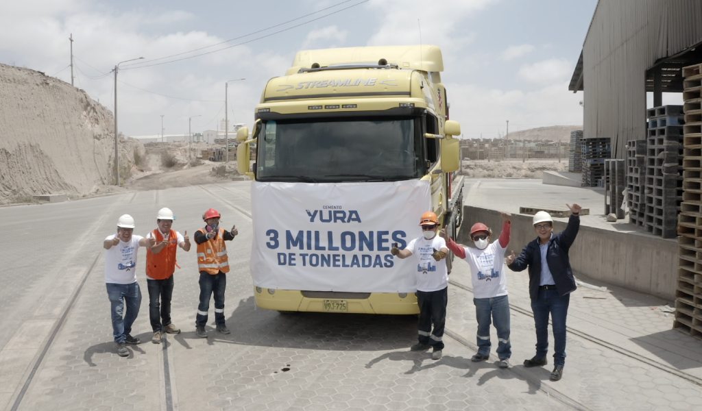 Yura S.A. alcanza por primera vez 3 millones de toneladas de cemento comercializadas