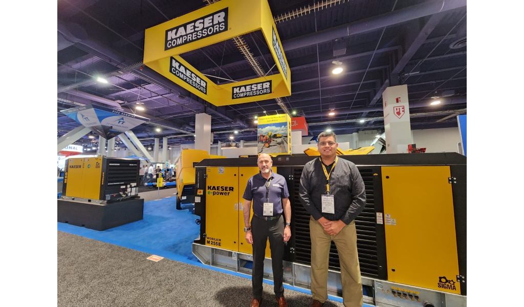 KAESER KOMPRESSOREN destaca con equipo sostenible y eficiente en CONEXPO-CON/AGG 2023
