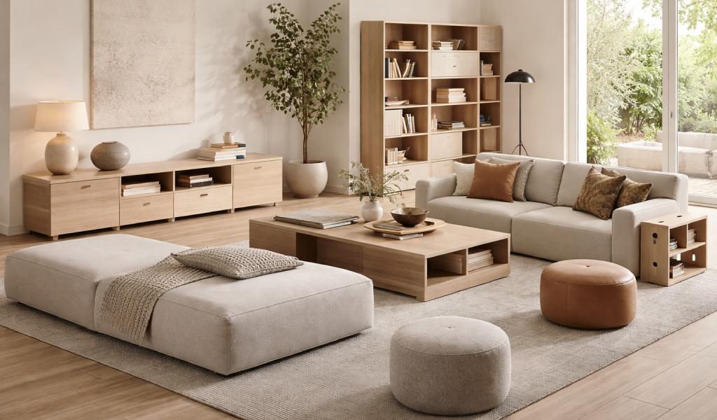 Muebles modulares para interiores modernos