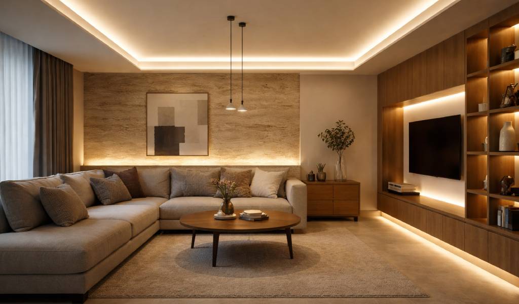 Iluminación indirecta y confort visual en casa