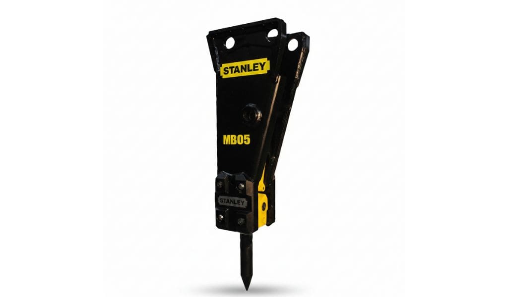Martillo hidráulico Stanley MBX15E00: potencia y confiabilidad para demolición y obra pesada