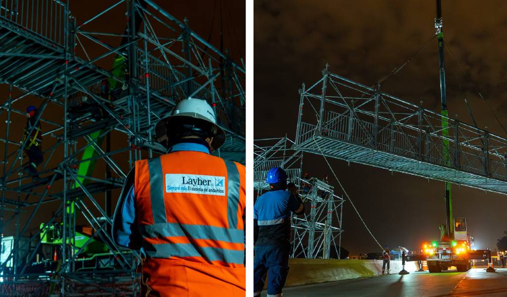 Montaje nocturno del sistema BRS: eficiencia y seguridad sin interrumpir el tránsito urbano