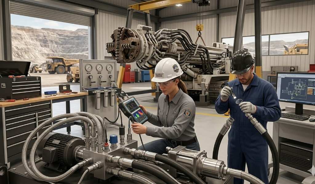 Reducción de fallas en sistemas hidráulicos de perforación minera: estrategias técnicas para mayor confiabilidad