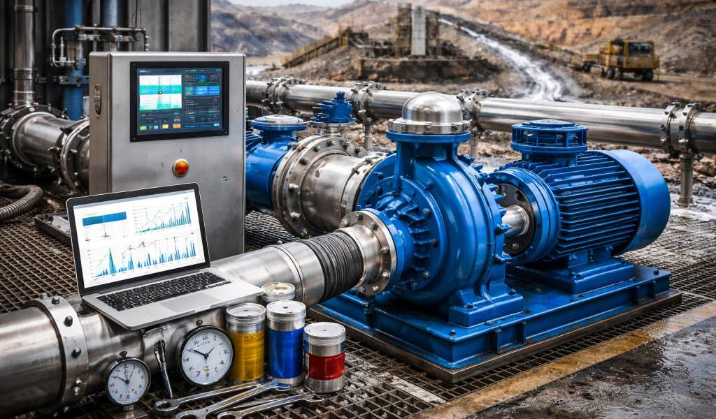 Optimización del rendimiento en sistemas de bombeo industrial en minería: eficiencia y control operativo
