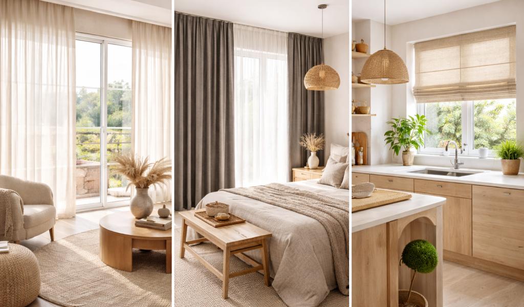 Cómo elegir las cortinas perfectas para cada espacio