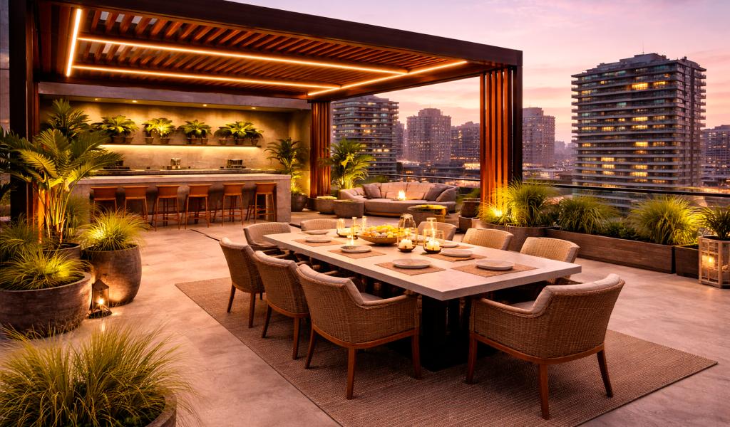 Innovación en aluminio con textura madera