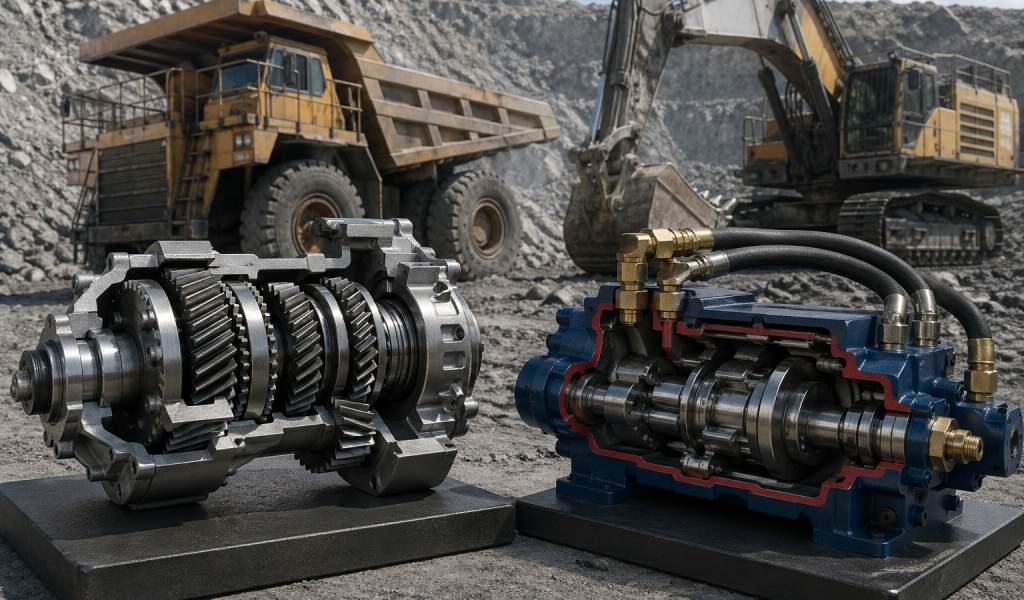 Transmisión mecánica vs transmisión hidráulica en maquinaria minera: diferencias, eficiencia y aplicaciones