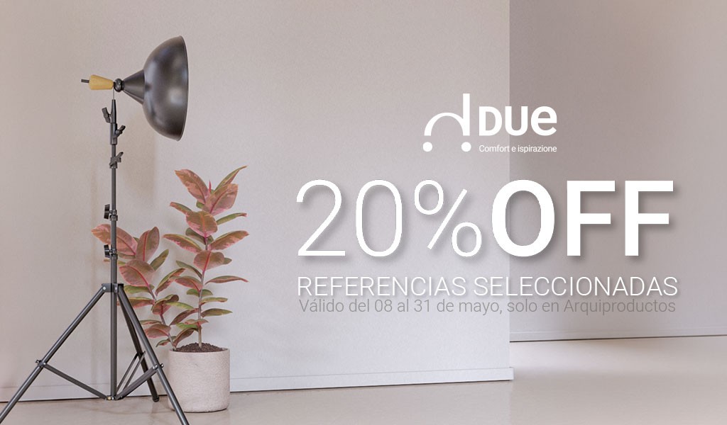 DUE presenta 20% OFF exclusivo para arquitectos en Arquiproductos