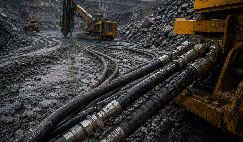 Mangueras industriales de alta presión para minería severa y operaciones críticas