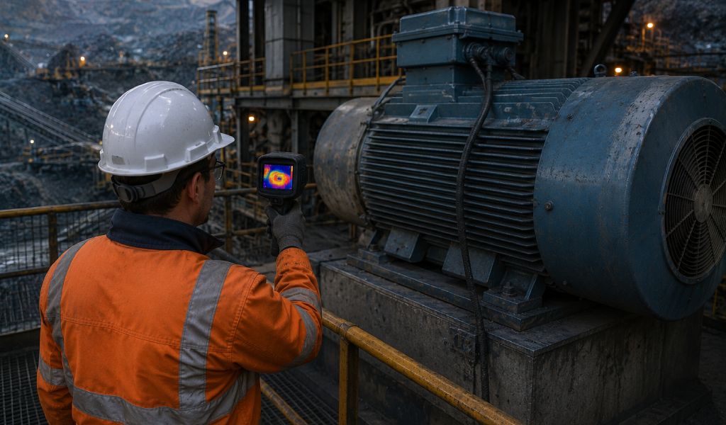 Optimización de rendimiento en motores eléctricos mediante monitoreo térmico en minería