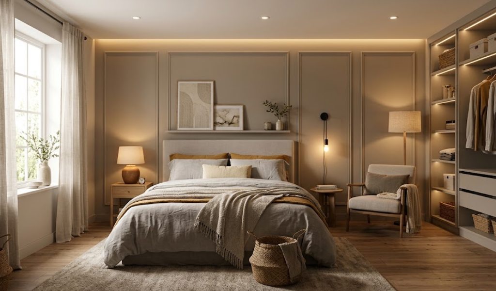 Tips para iluminar correctamente un dormitorio