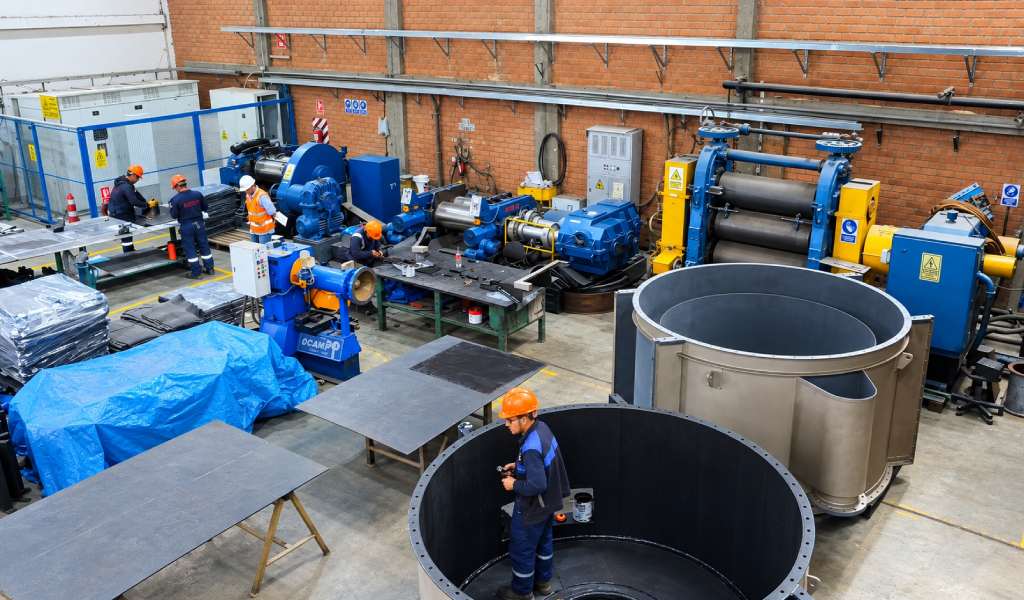 Planta de caucho de Abratech Ingenieros: vulcanizado en caliente
