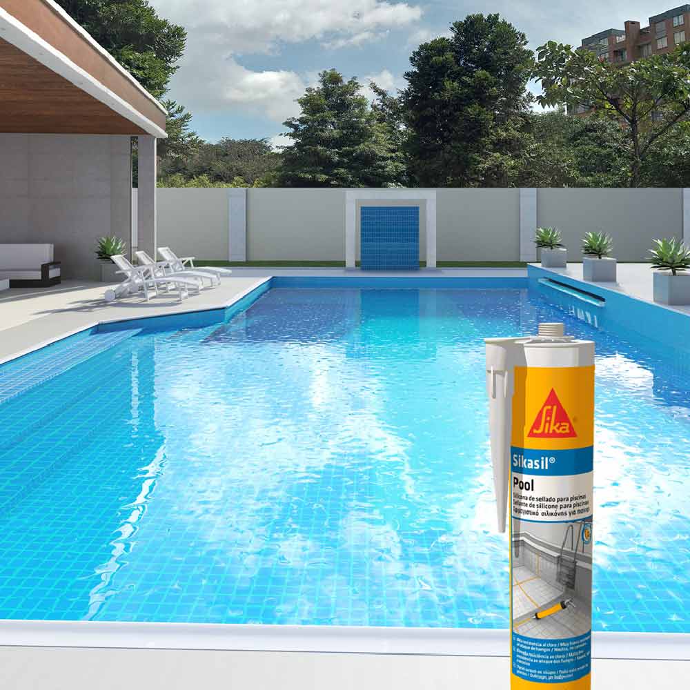 Silicona neutra para piscinas Sikasil® Pool | SIKA PERÚ . |  Arquiproductos