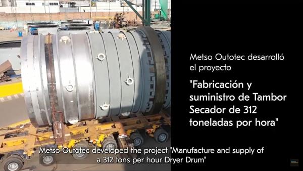 Metso Outotec rediseña Tambor Secador