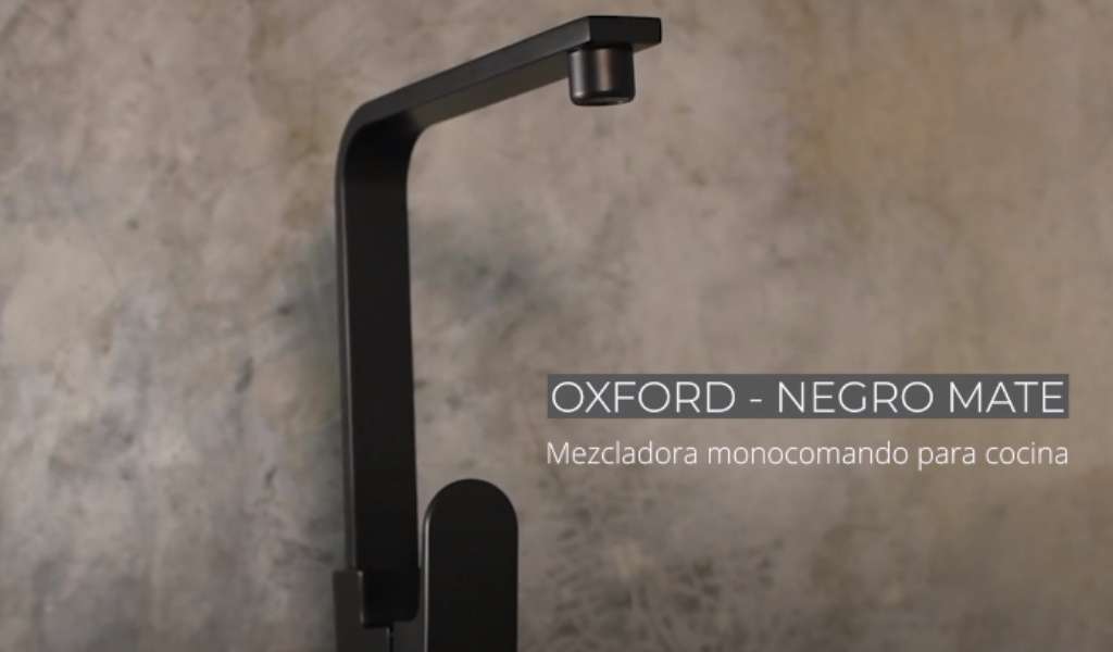 ¡NUEVO LANZAMIENTO! Grifería Trebol - Modelo Oxford color negro oficial.