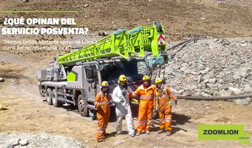 Minera Lincuna en Perú adquiere una grúa móvil ZOOMLION