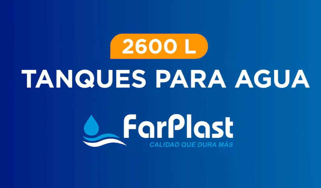 Tanque Farplast para Agua de 2600 L