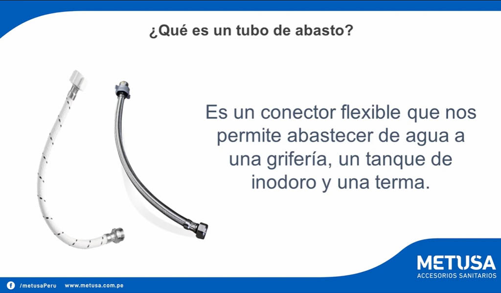 ¿Qué es un tubo de abasto y cuáles son sus partes?