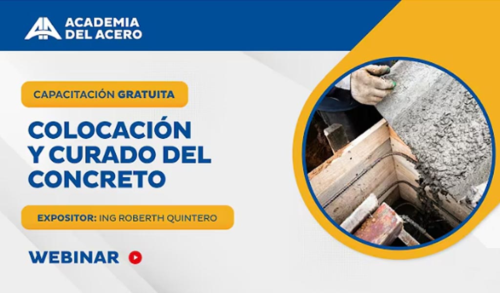 Sesión Online | Colocación y curado del concreto