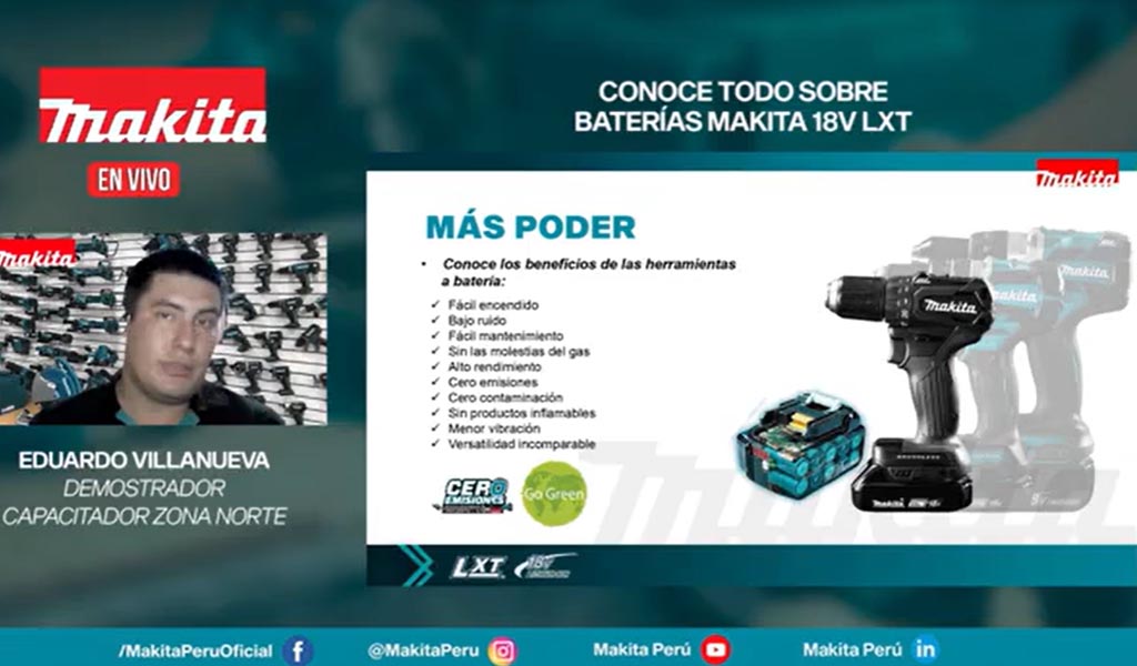 Conoce todo sobre nuestras baterías 18V Makita