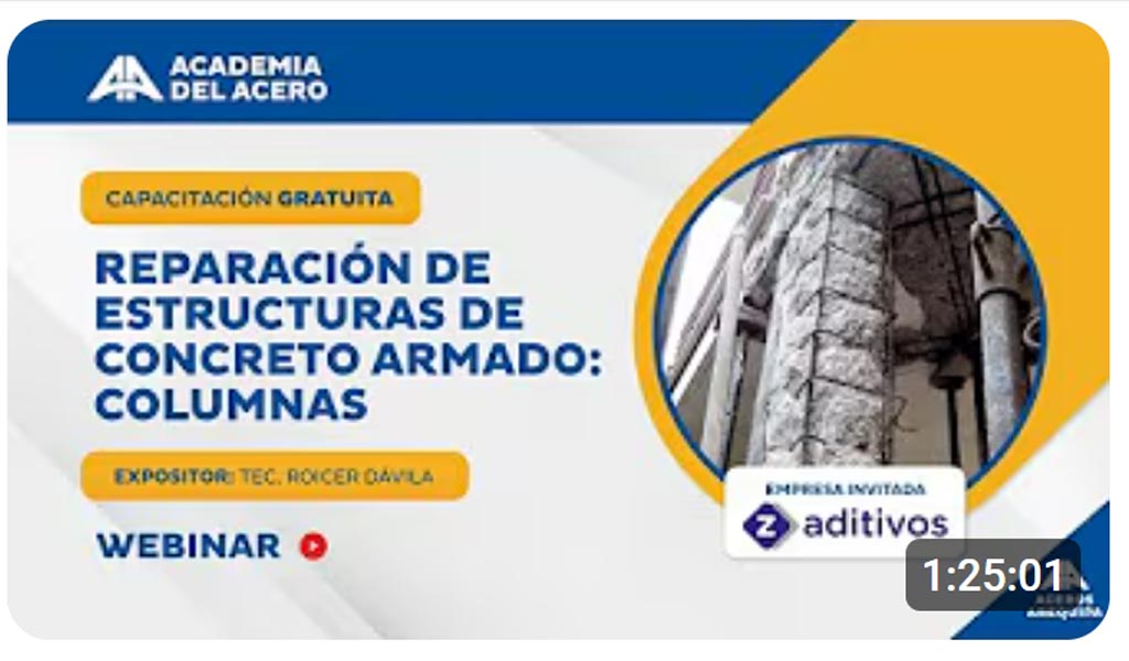 Sesión online | Reparación de estructuras de concreto armado: Columnas