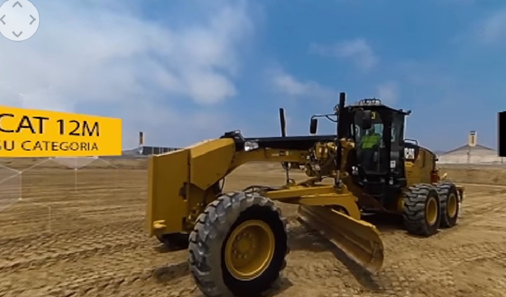 Tour Motoniveladora Cat Serie M - Vista en en 360°