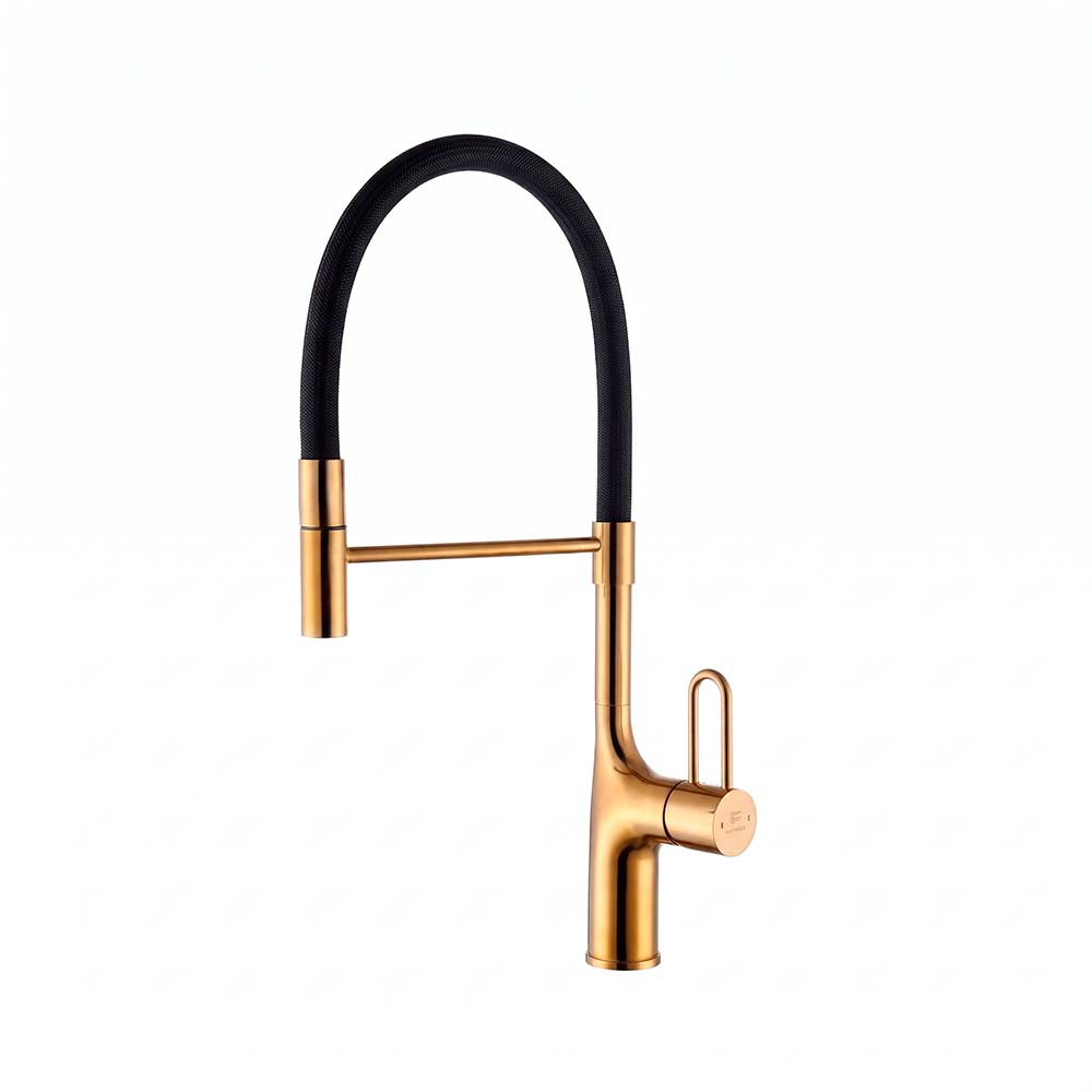 [0030050372] MEZCLADORA MONOC. P/COCINA AL MUEBLE DLLS-1 BRONCE GOLD- FRATELLI PREMIUM