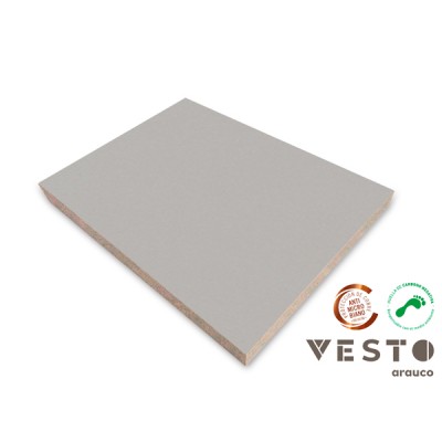 Melamina Vesto - Unicolor - Aluminio 18 mm - Textura: Frost