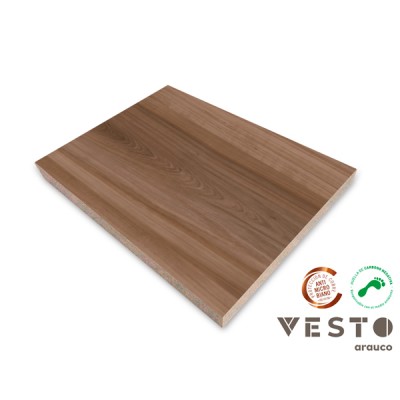 Melamina Vesto - Tendencias - Olmo Pardo 18 mm - Textura:  SoftWood