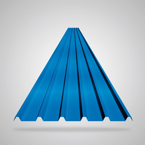 Cobertura para techos termoacústica multicapa KLAR - TK6S - Azul