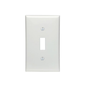 80701-W Placa simple nylon p/interruptor blanco LEVITON