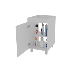 Organizador baño lavandería armado color blanco melamina 18mm, TECNIMODULOS JF