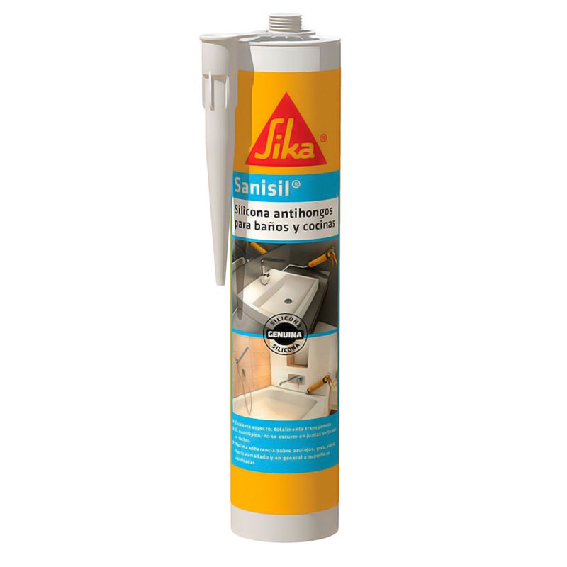 Silicona antihongos para baños y cocinas Sika® Sanisil® 280ml