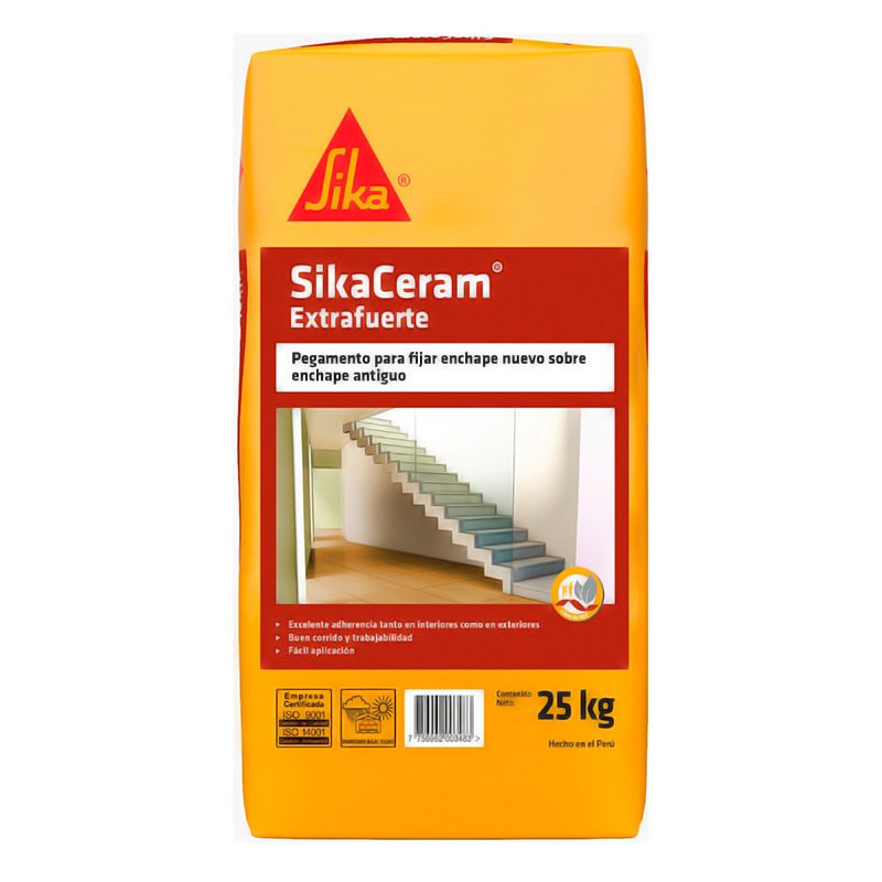 Pegamento SikaCeram® Extrafuerte x 25kg