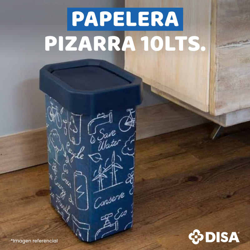 PAPELERA VAIVEN PIZARRA 10 LTS