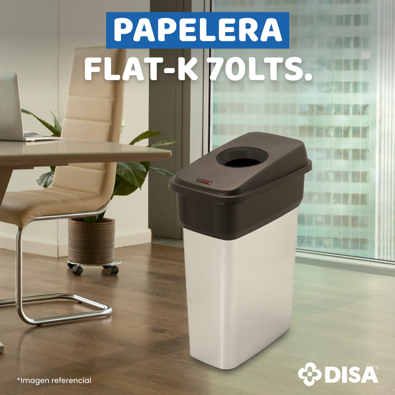 PAPELERA FLAT K T/NEGRO 70 LTS