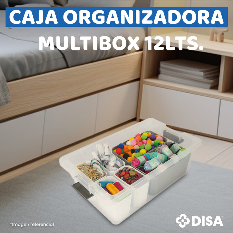 CAJA ORGANIZADORA MULTIBOX 12 LTS