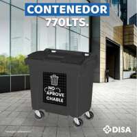 CONTENEDOR NEGRO DE 770 LTS